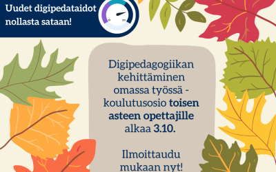 Digipedagogiikan kehittäminen omassa työssä toinen aste